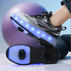 My Roller unique Black shoes for kids.