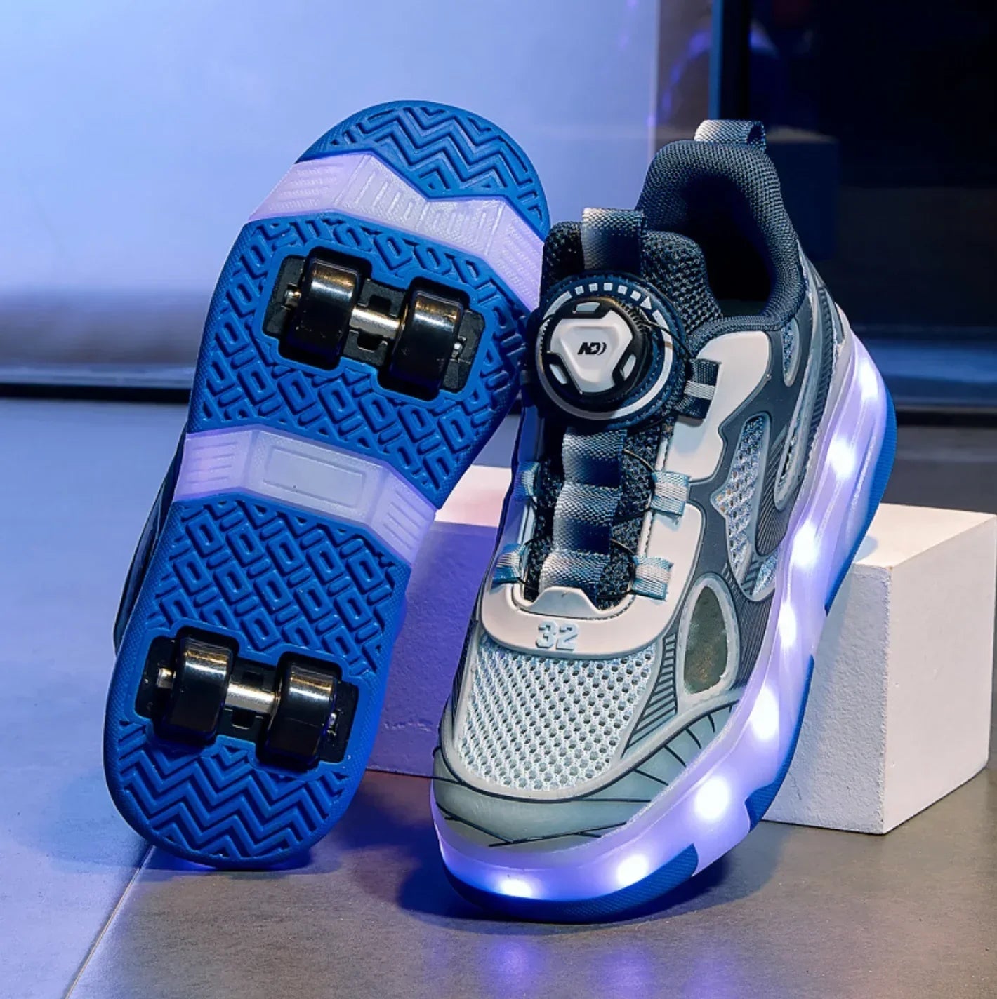 My Roller unique Silver shoes for kids.