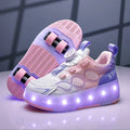 My Roller unique Pink Purple shoes for kids.