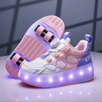 My Roller unique Pink Purple shoes for kids.
