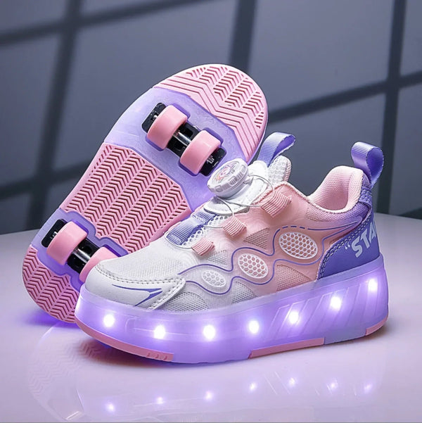 My Roller unique Pink Purple shoes for kids.