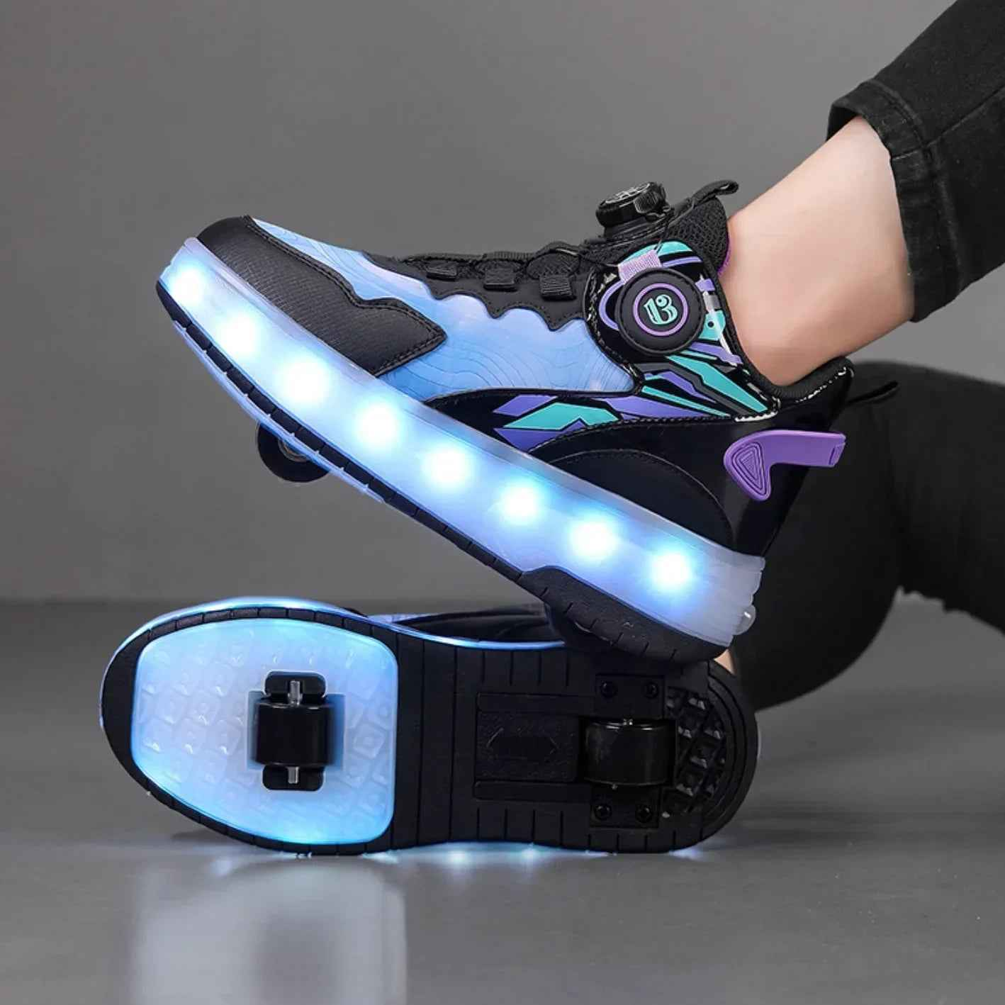My Roller unique Silver shoes for kids.