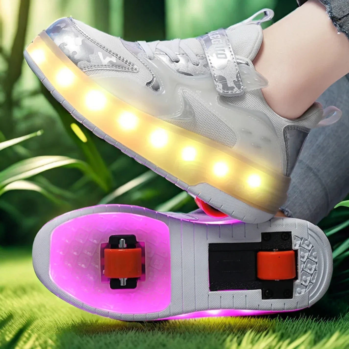 My Roller unique Silver shoes for kids.