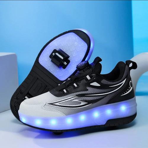 My Roller unique Black shoes for kids.