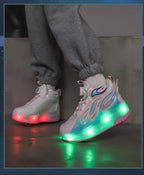 My Roller unique Silver shoes for kids.